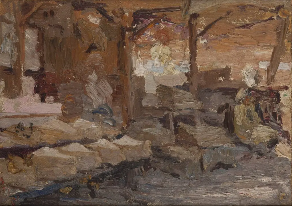 Bursa (Rose Soap Market), by Jan Ciągliński, unspecified, 1910