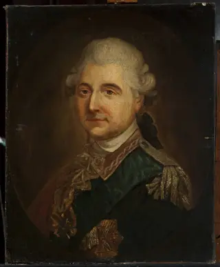 Portrait of Stanisław August Poniatowski in the uniform of the head of the Corps of Cadets, by Marcello Bacciarelli, oil, 1781