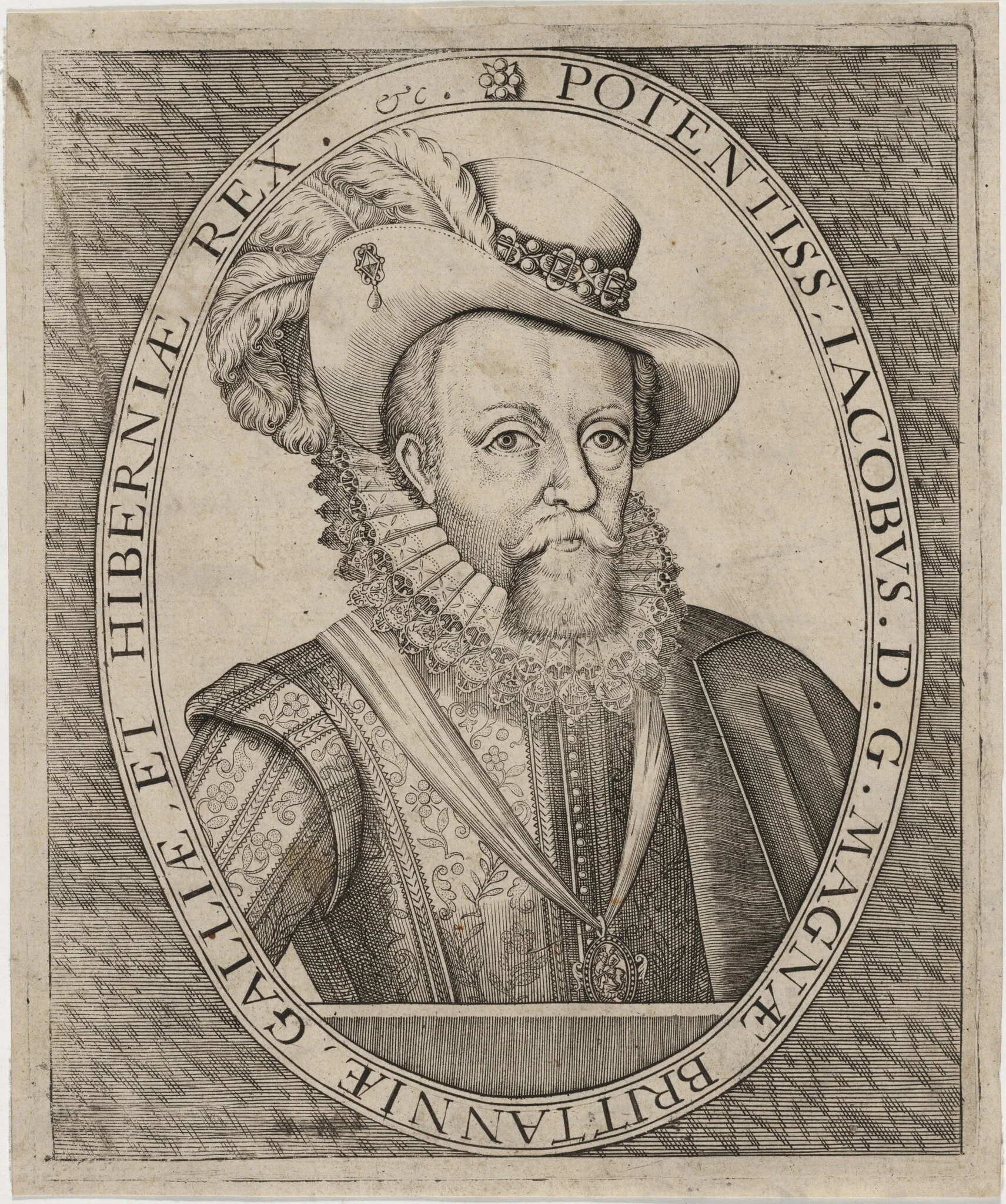 James I, detail