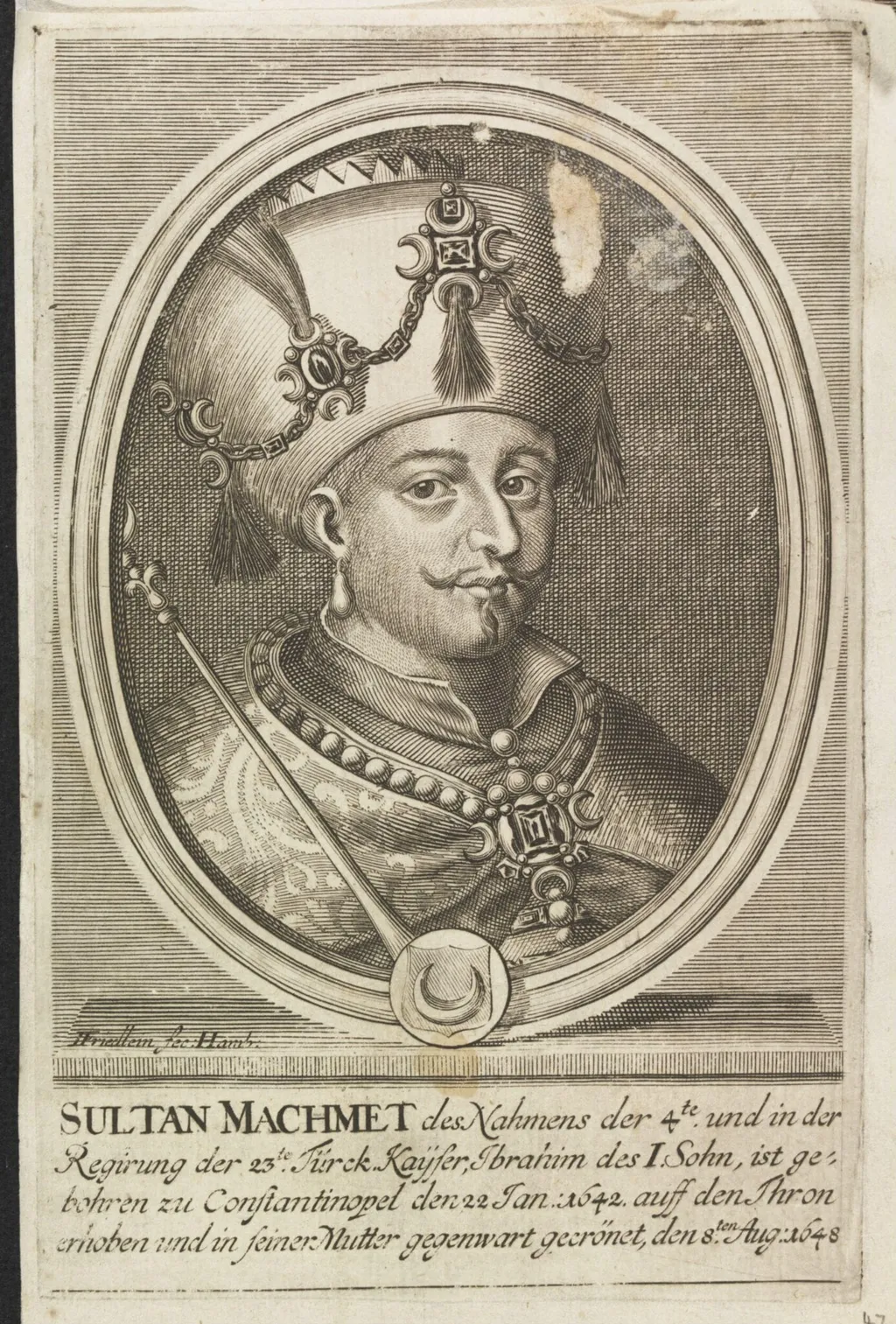 Turkish sultans, sultanas and other historical figures, by Johann Friedlein, 1704