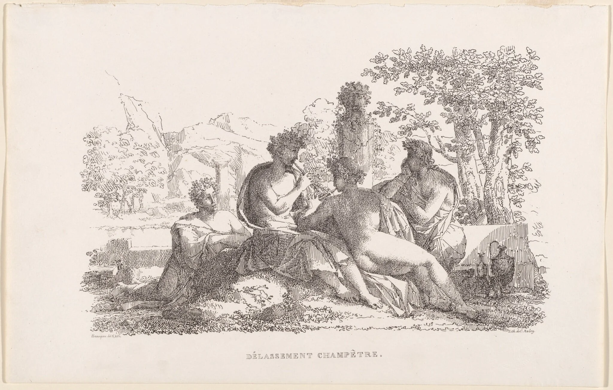 Délassement champêtre (Sylvan Leisure), detail
