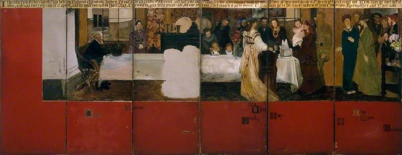 The Epps Family (folding screen), detail