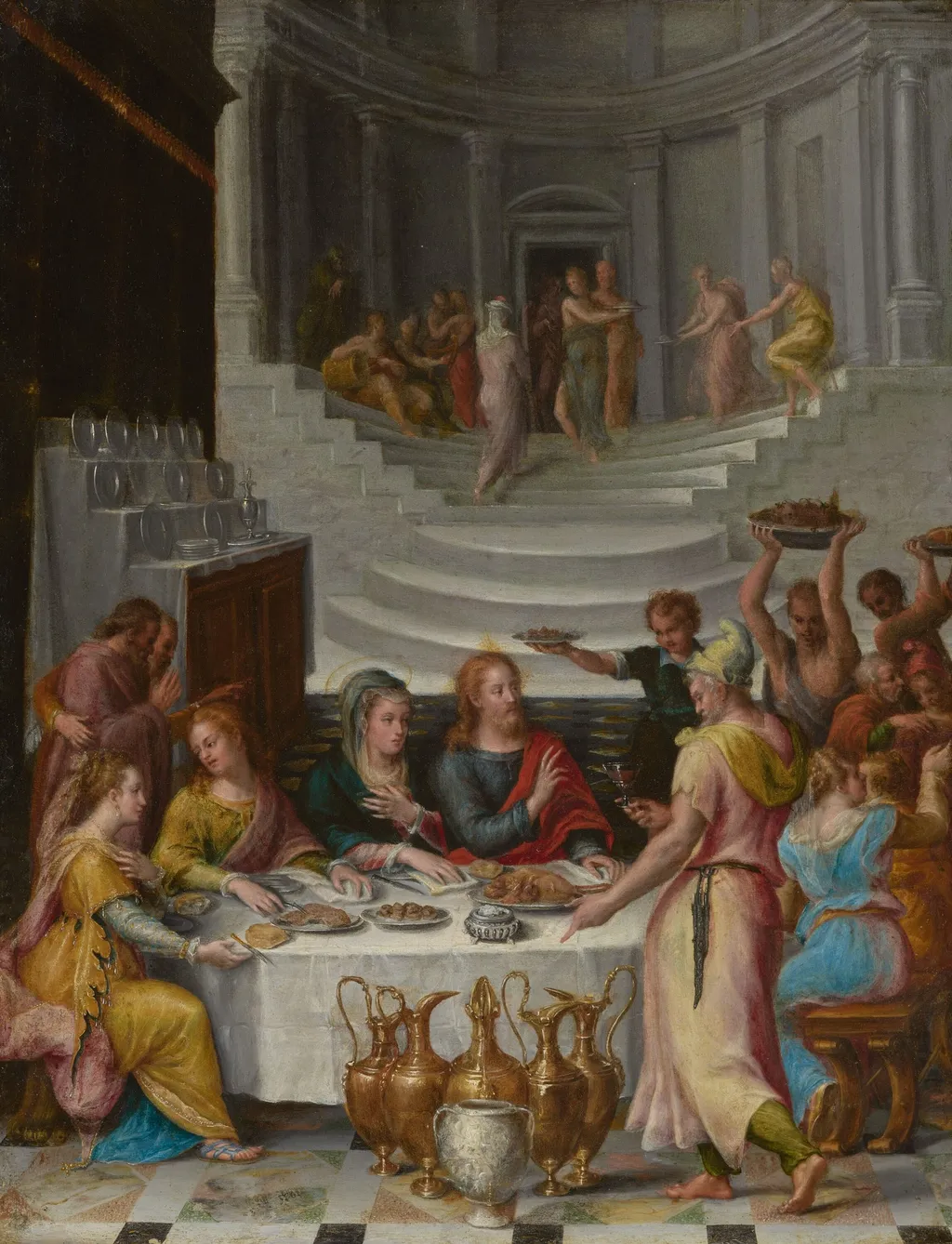 The Wedding Feast at Cana, by Lavinia Fontana, oil, 1575