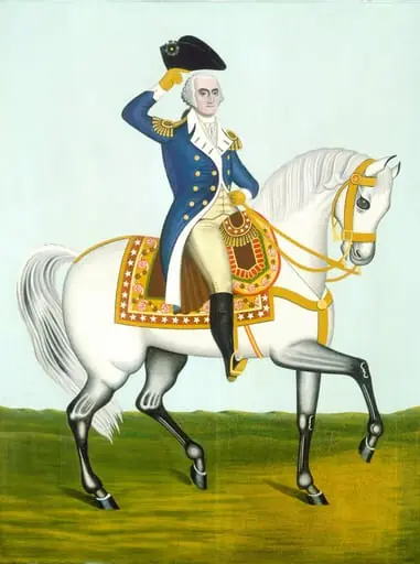 General Washington on a White Charger, oil, 1835