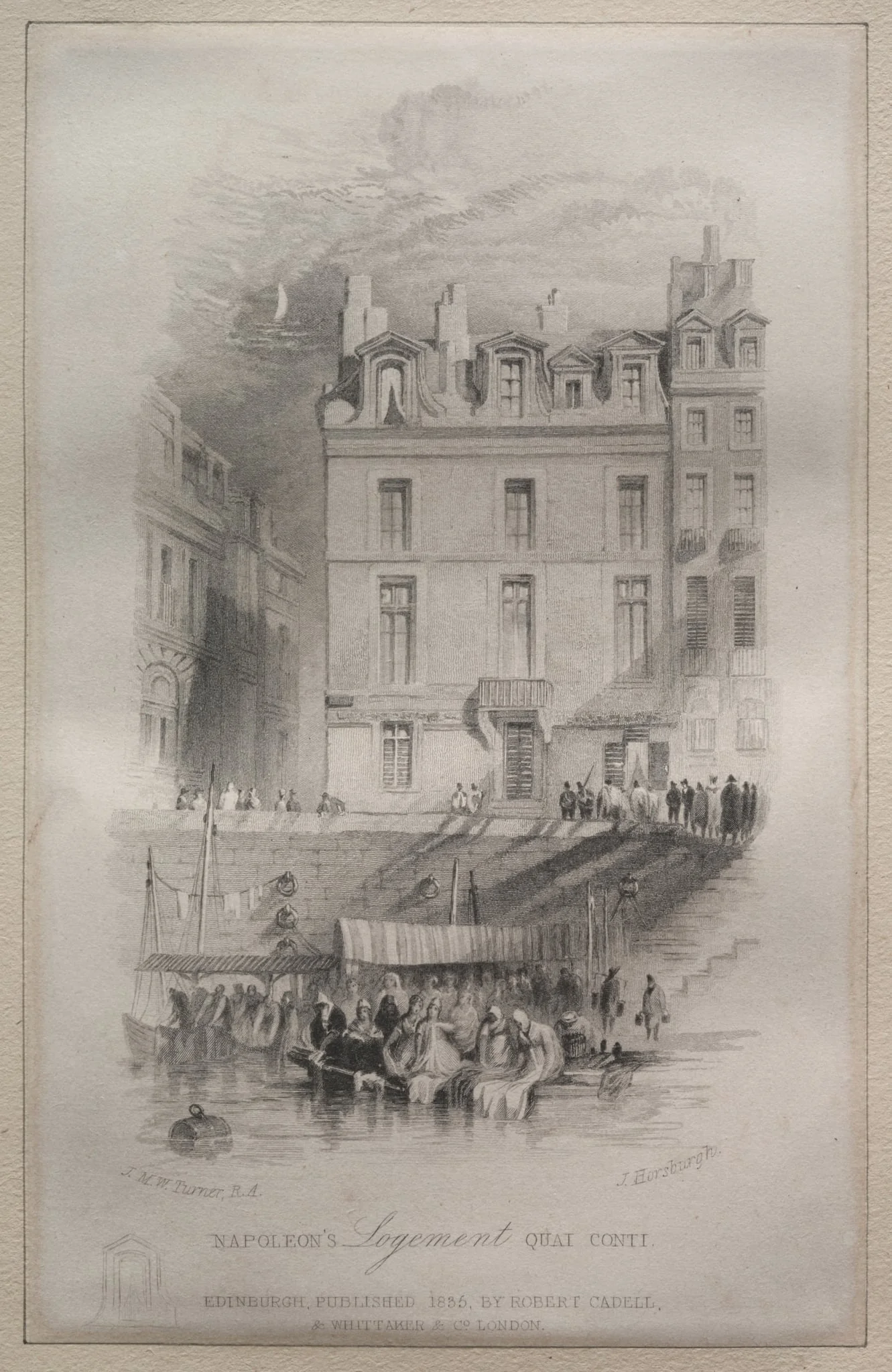 Napoleon's Logement, Quai Conti, detail