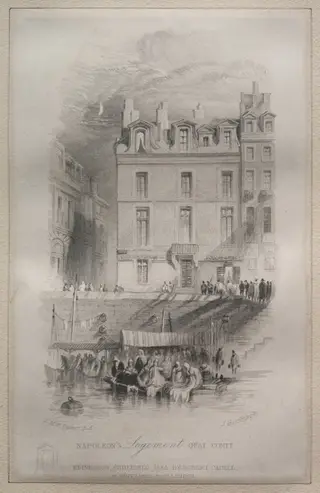 Napoleon's Logement, Quai Conti, by John Horsburgh, 1835
