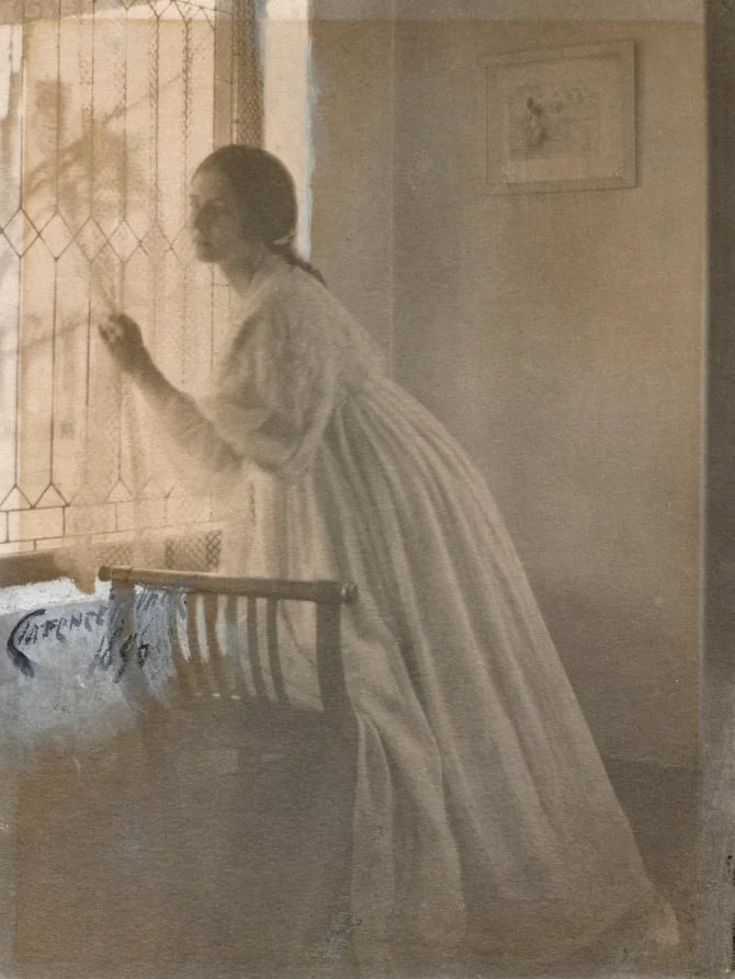At the Window, detail