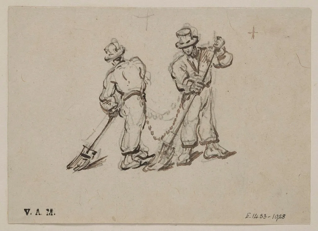 Two sweepers, by George Chinnery, 19