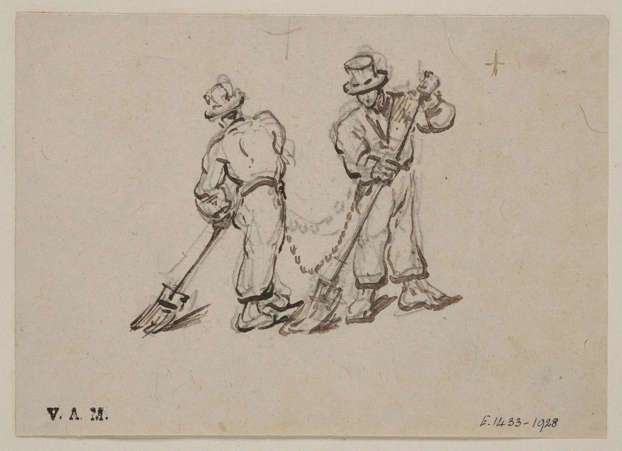 Two sweepers, detail