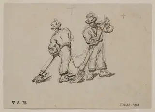 Two sweepers, by George Chinnery, 19