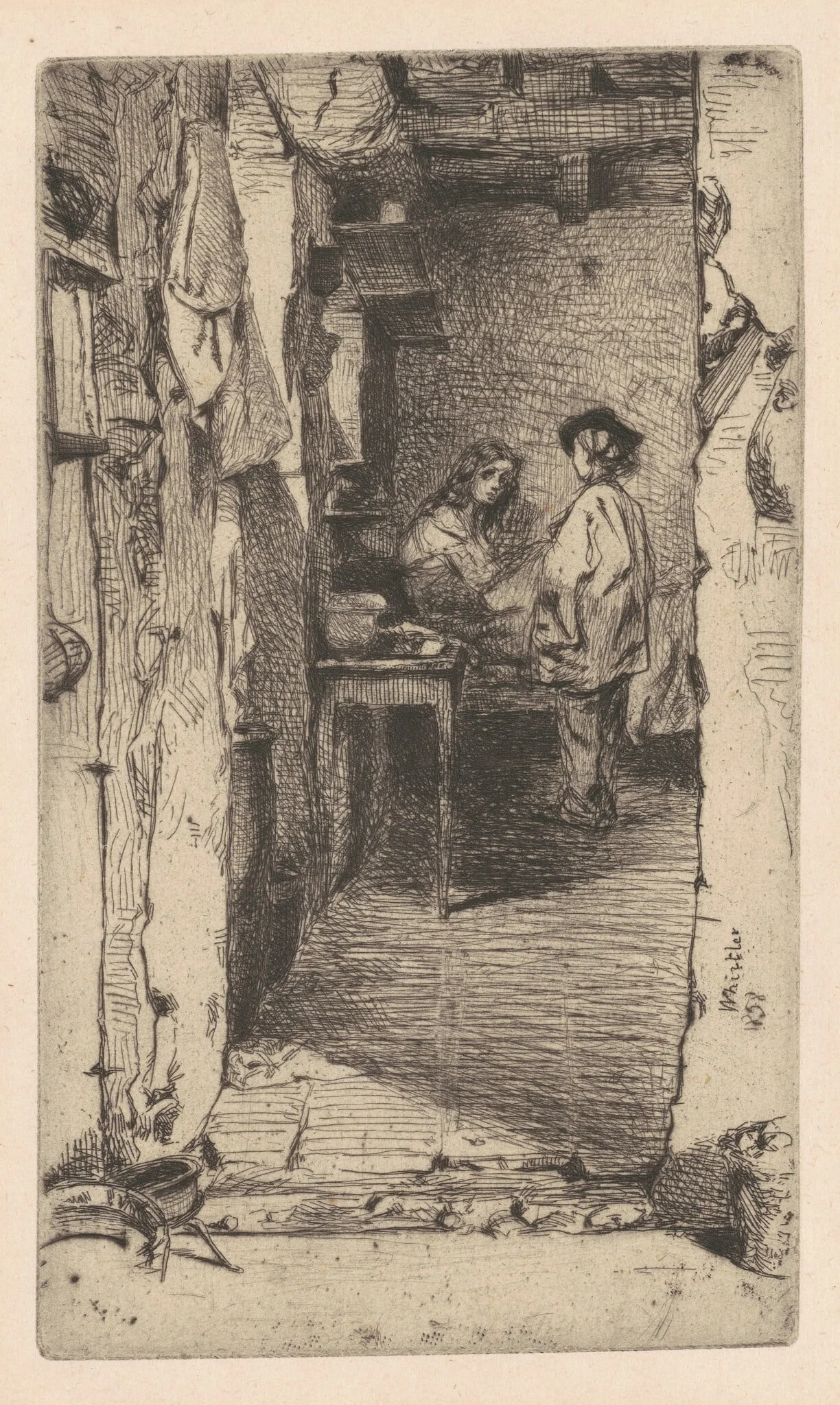 Rag Pickers, Quartier Mouffetard, Paris, detail