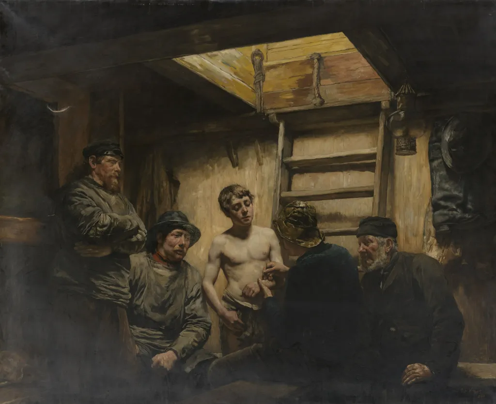 The Seal of the Sailor, by Piet Verhaert, oil, 1894