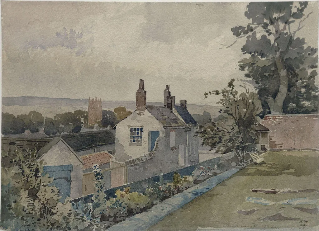 At Richmond, Yorkshire, by Edward Robinson, watercolor, 1881