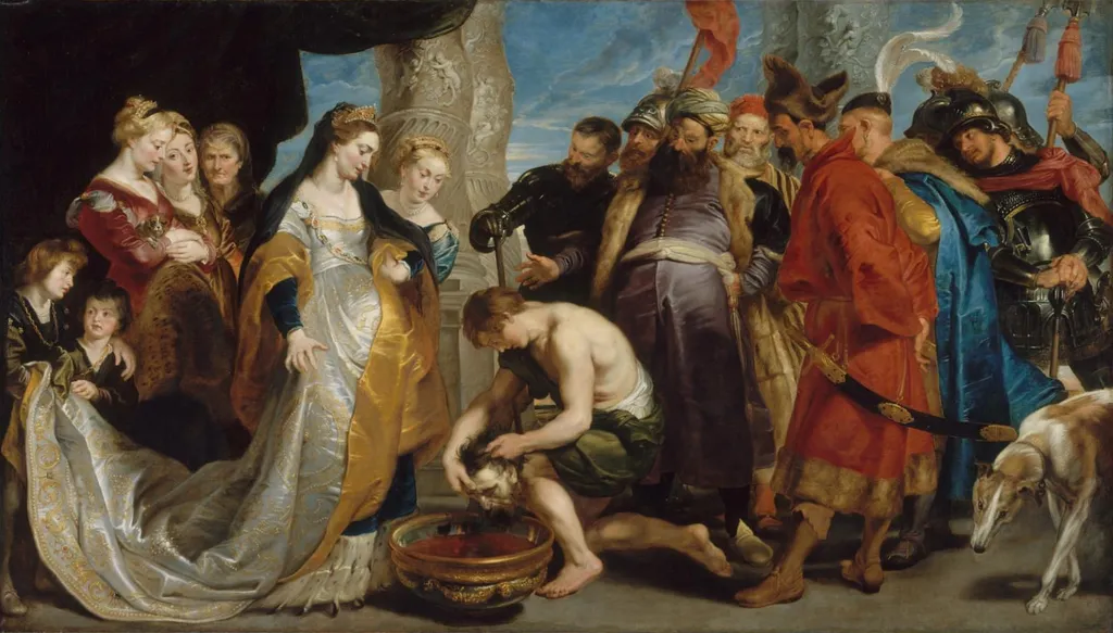 Head of Cyrus Brought to Queen Tomyris, by Peter Paul Rubens, oil
