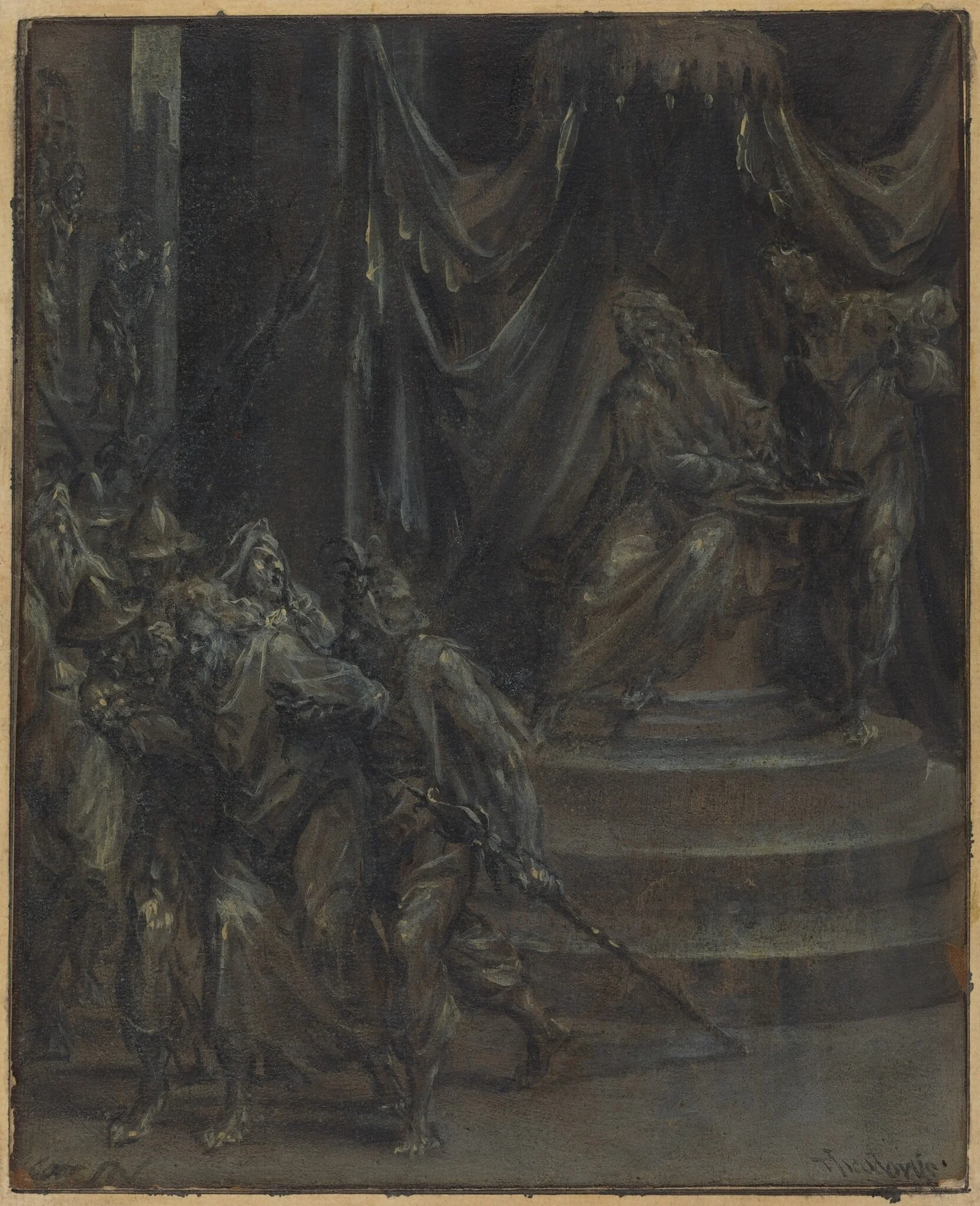 Pilate Washing His Hands as Christ Is Led Away, detail
