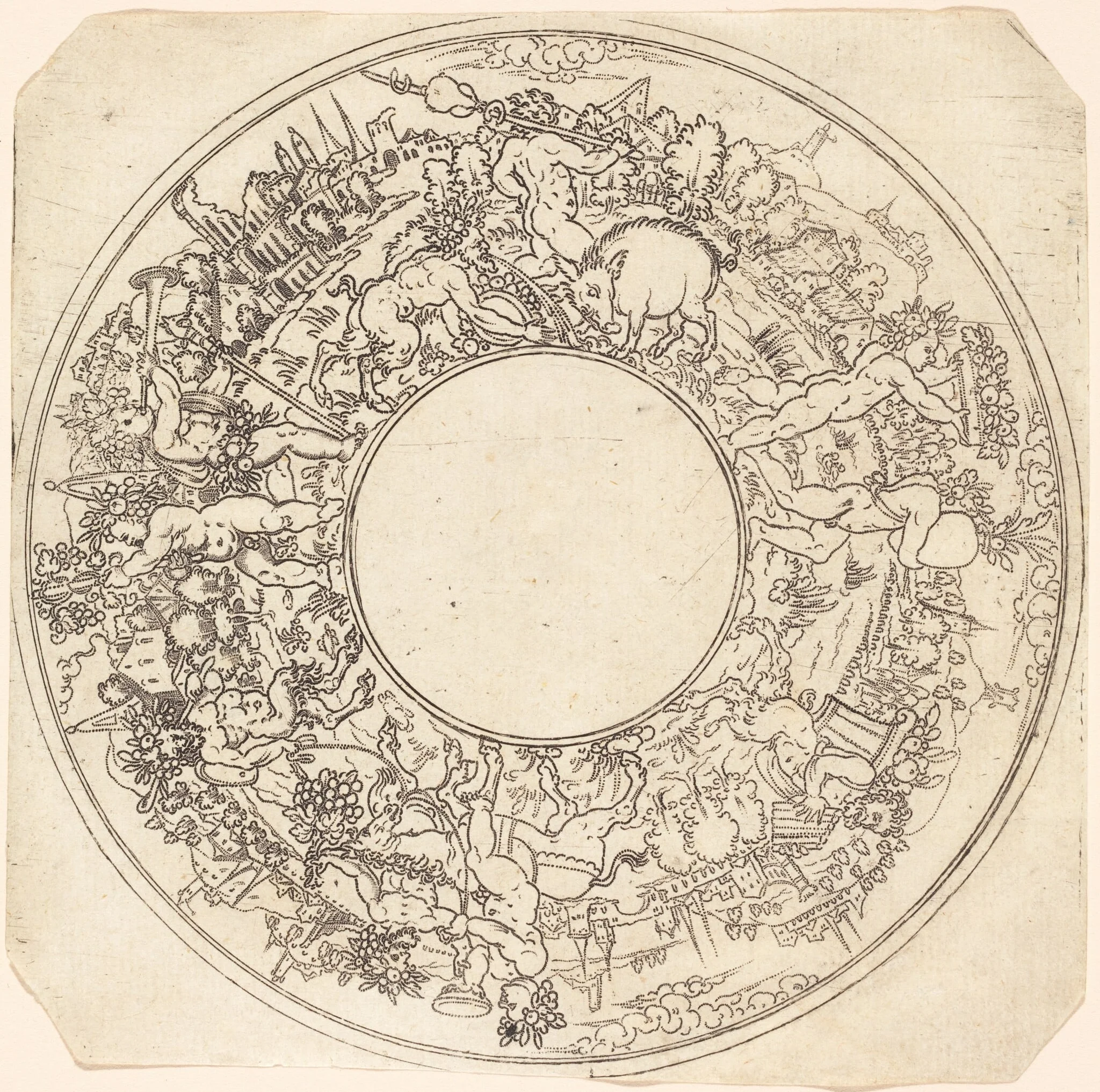 Triumphal Procession of Bacchus, detail