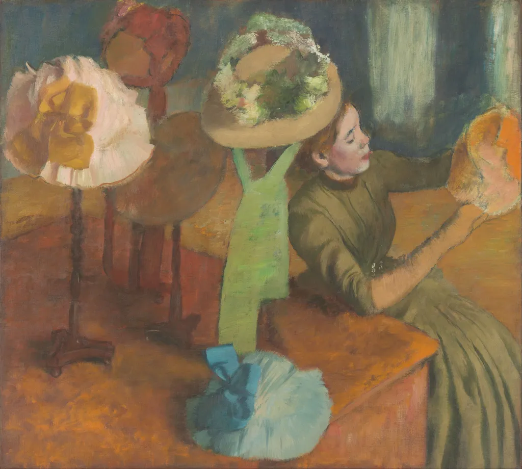 The Millinery Shop by Edgar Degas, by Edgar Degas, oil, 1890