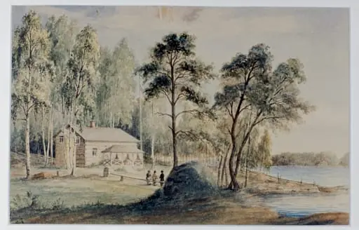 Lauttasaari, Katajaharjunniemi, by Rudolf Åkerblom, 1897