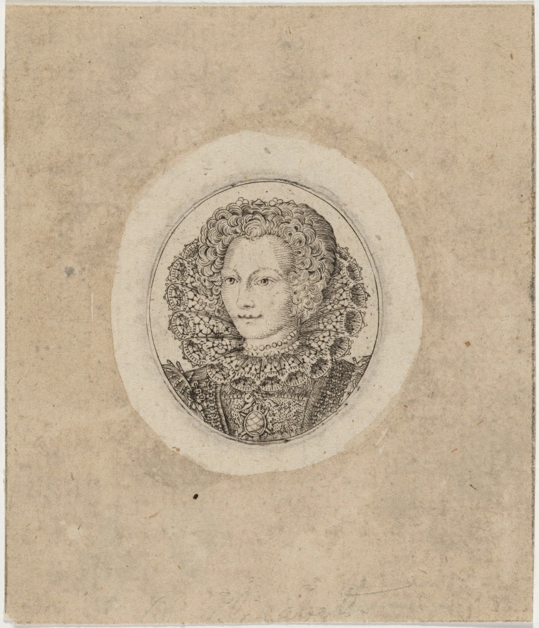 Princess Elizabeth, Queen of Bohemia (?), detail