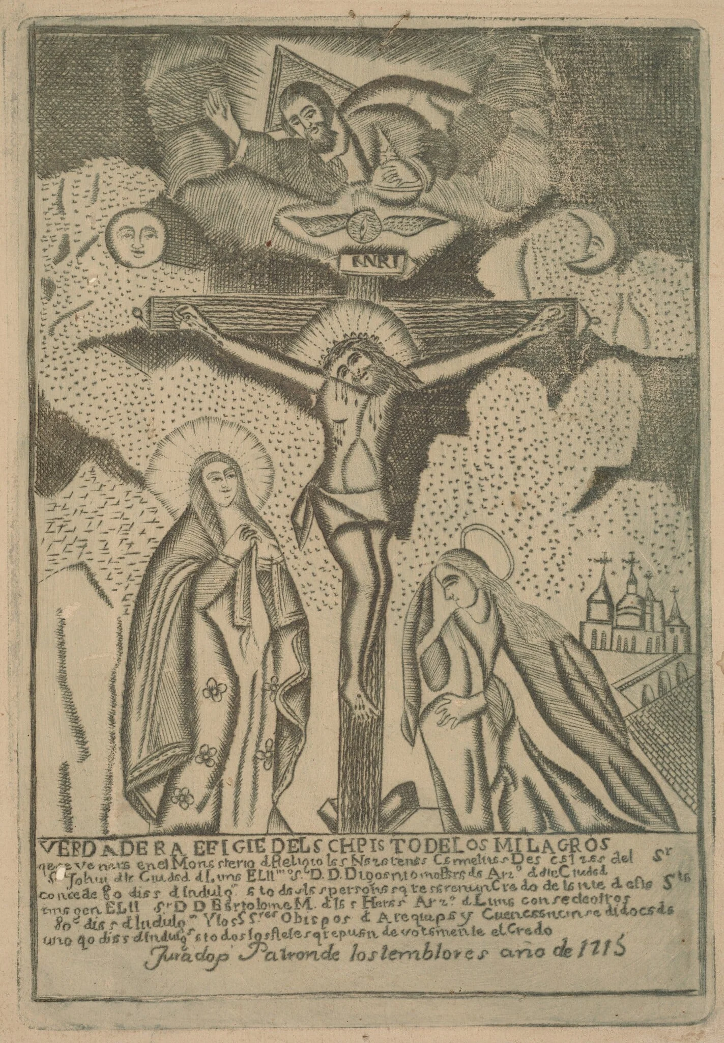 Señor de los Milagros (Lord of Miracles), detail
