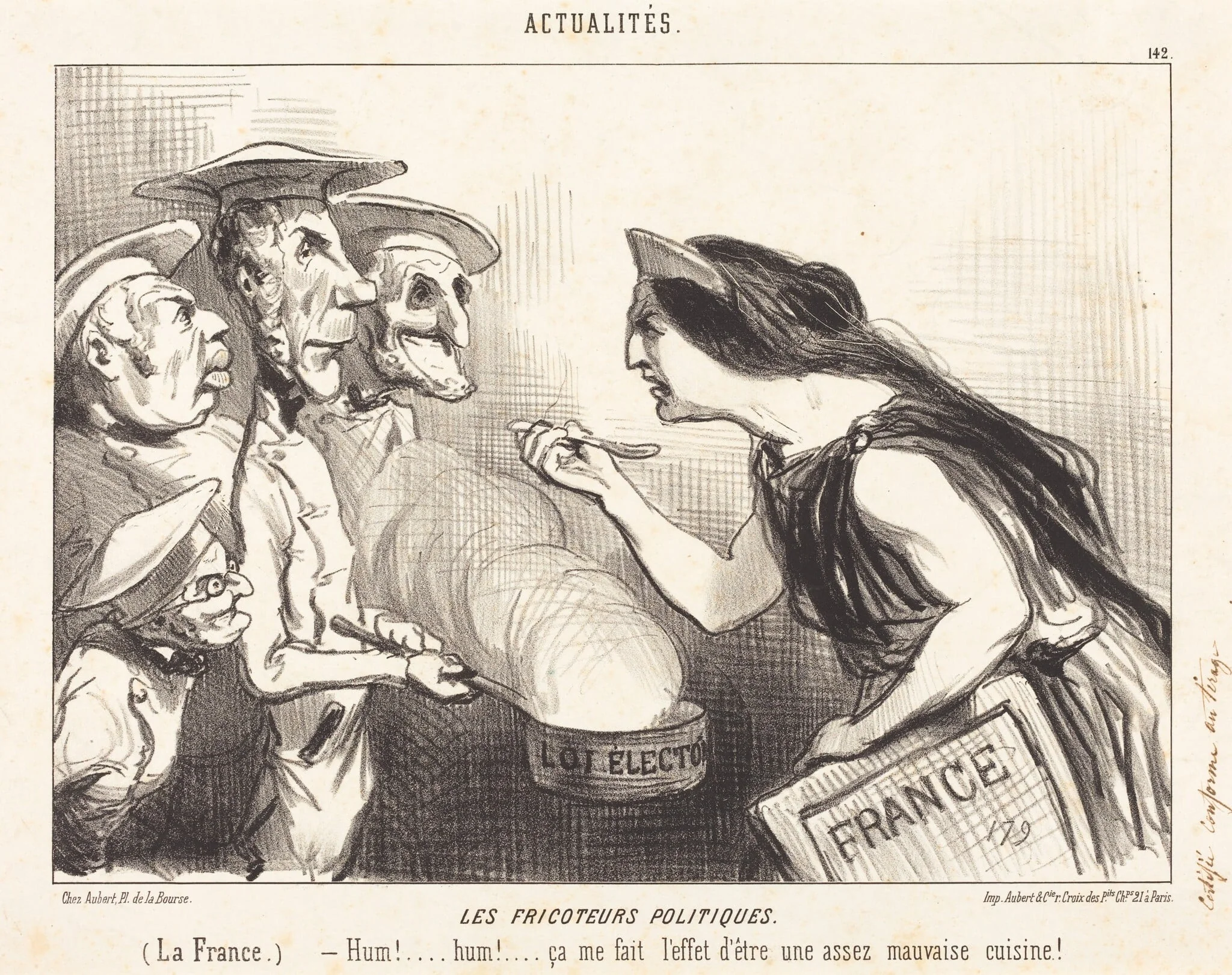 Les Fricoteurs politiques, detail
