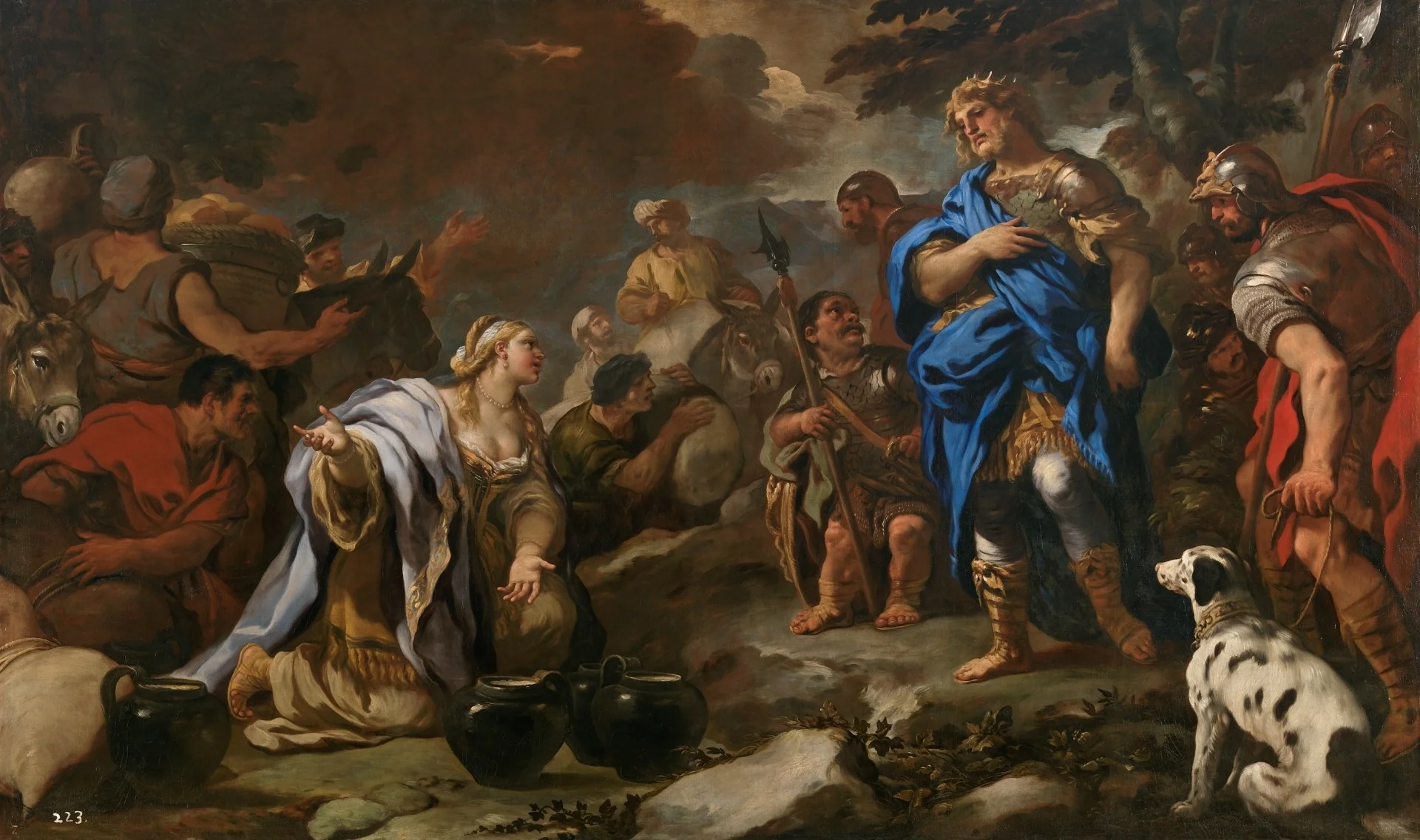 La prudente Abigail, detail
