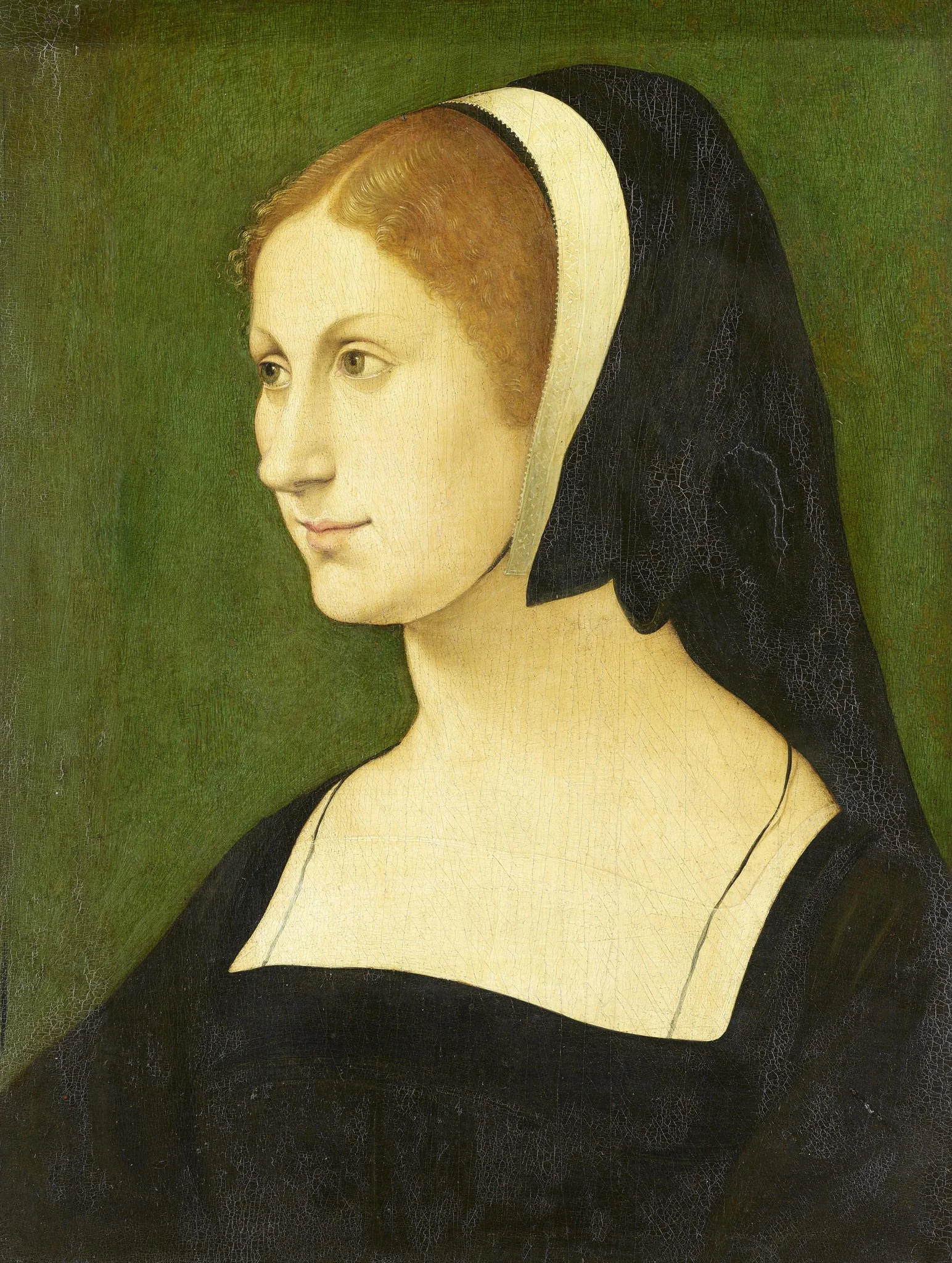 Bildnis einer jungen Frau, detail