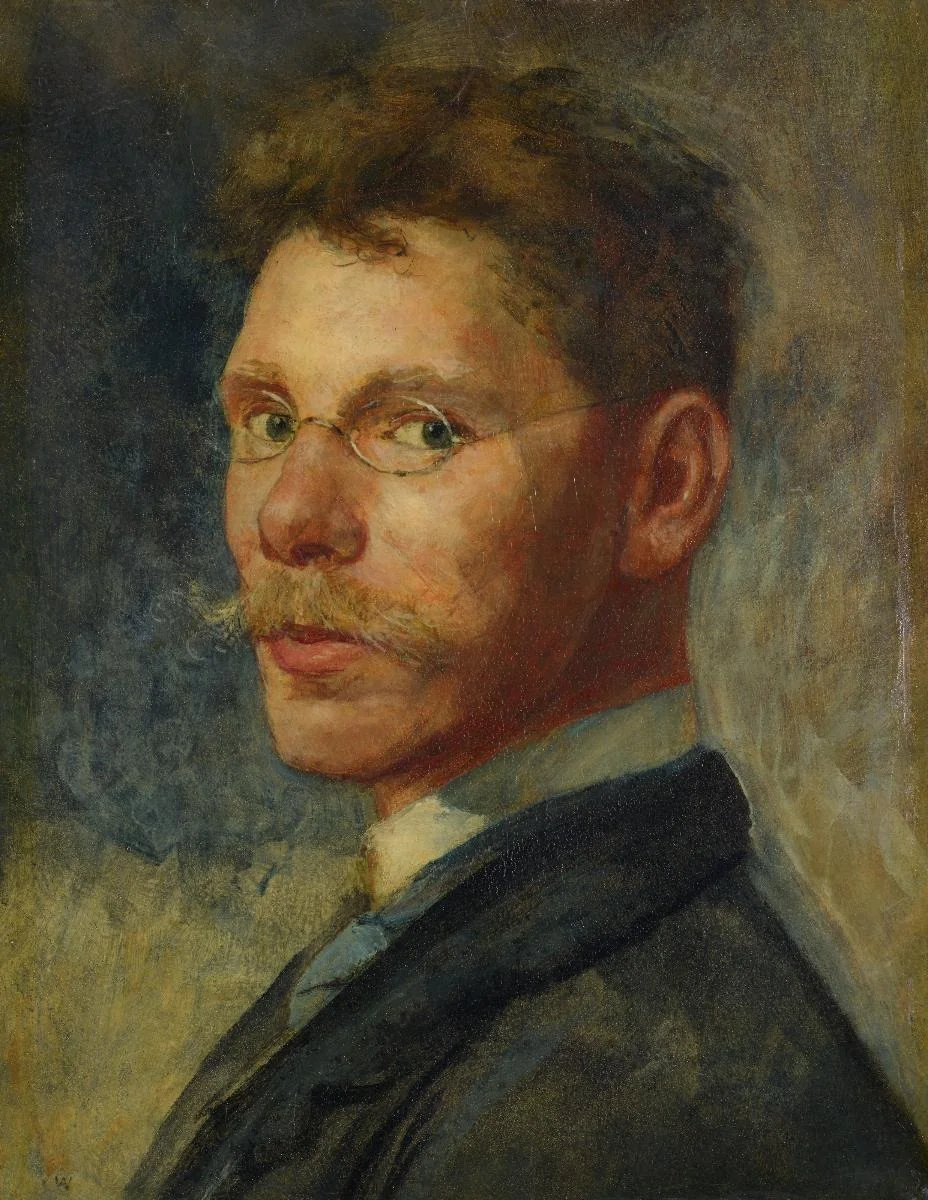 Selbstbildnis mit Brille, detail