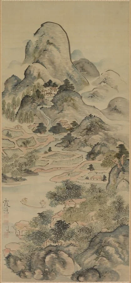 Fishing in Springtime, detail