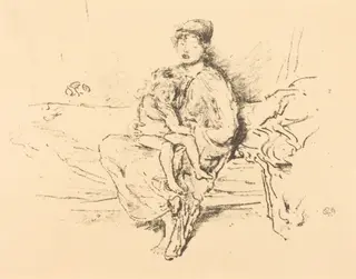 Mother and Child, No. 2, by James McNeill Whistler, ink, 1893