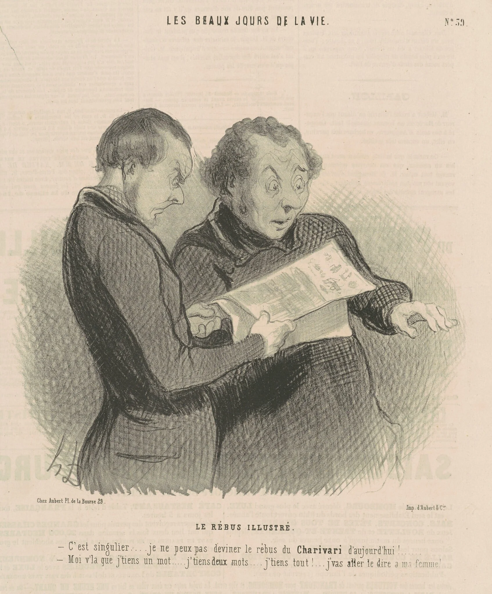 Le Rébus illustré (The Illustrated Rebus), detail