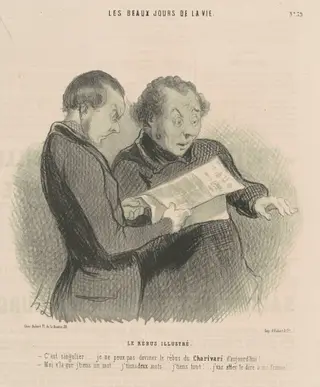 Le Rébus illustré (The Illustrated Rebus), by Honoré Daumier, ink, 1845