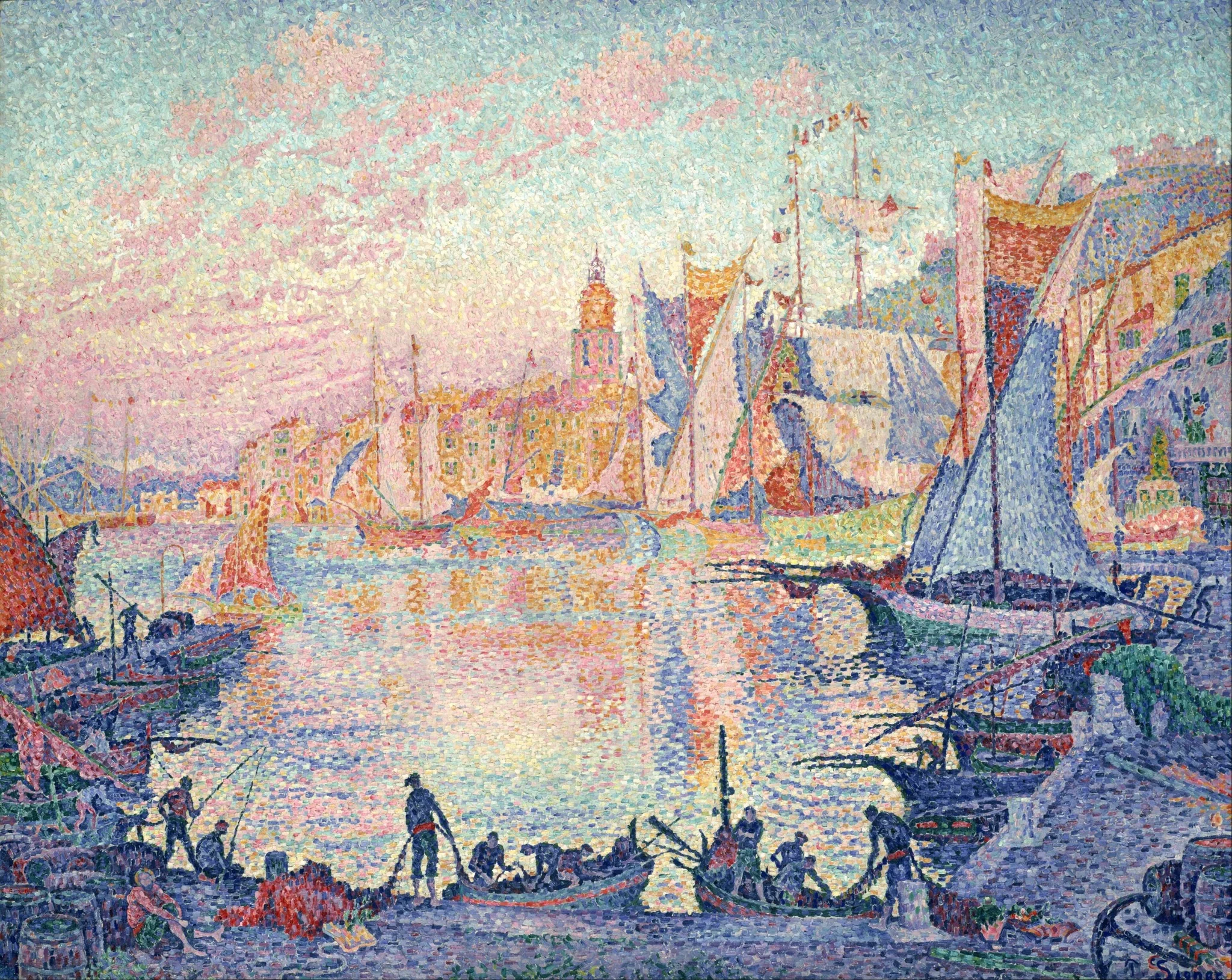 The Port of Saint-Tropez, detail