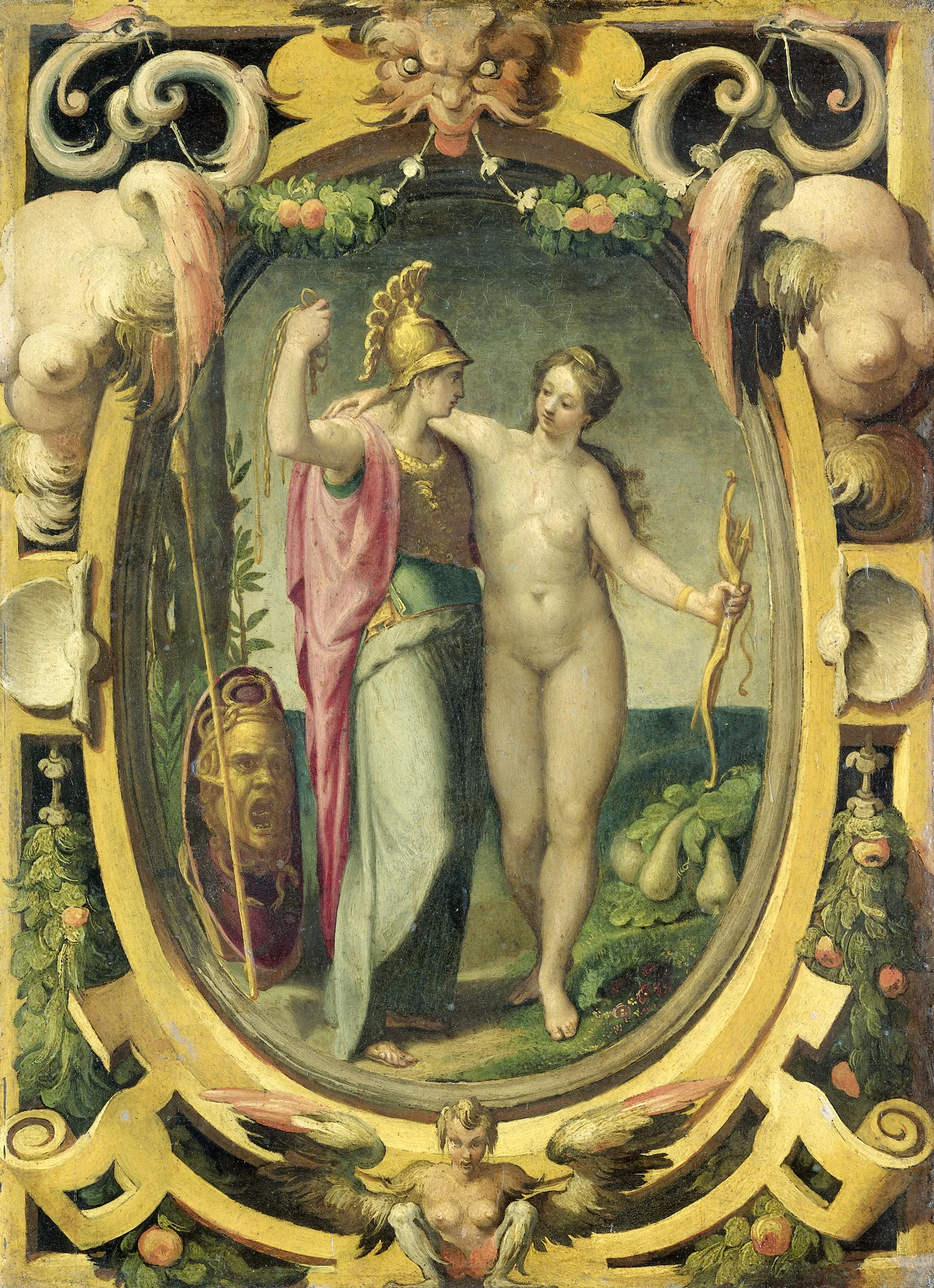 Venus and Minerva, detail