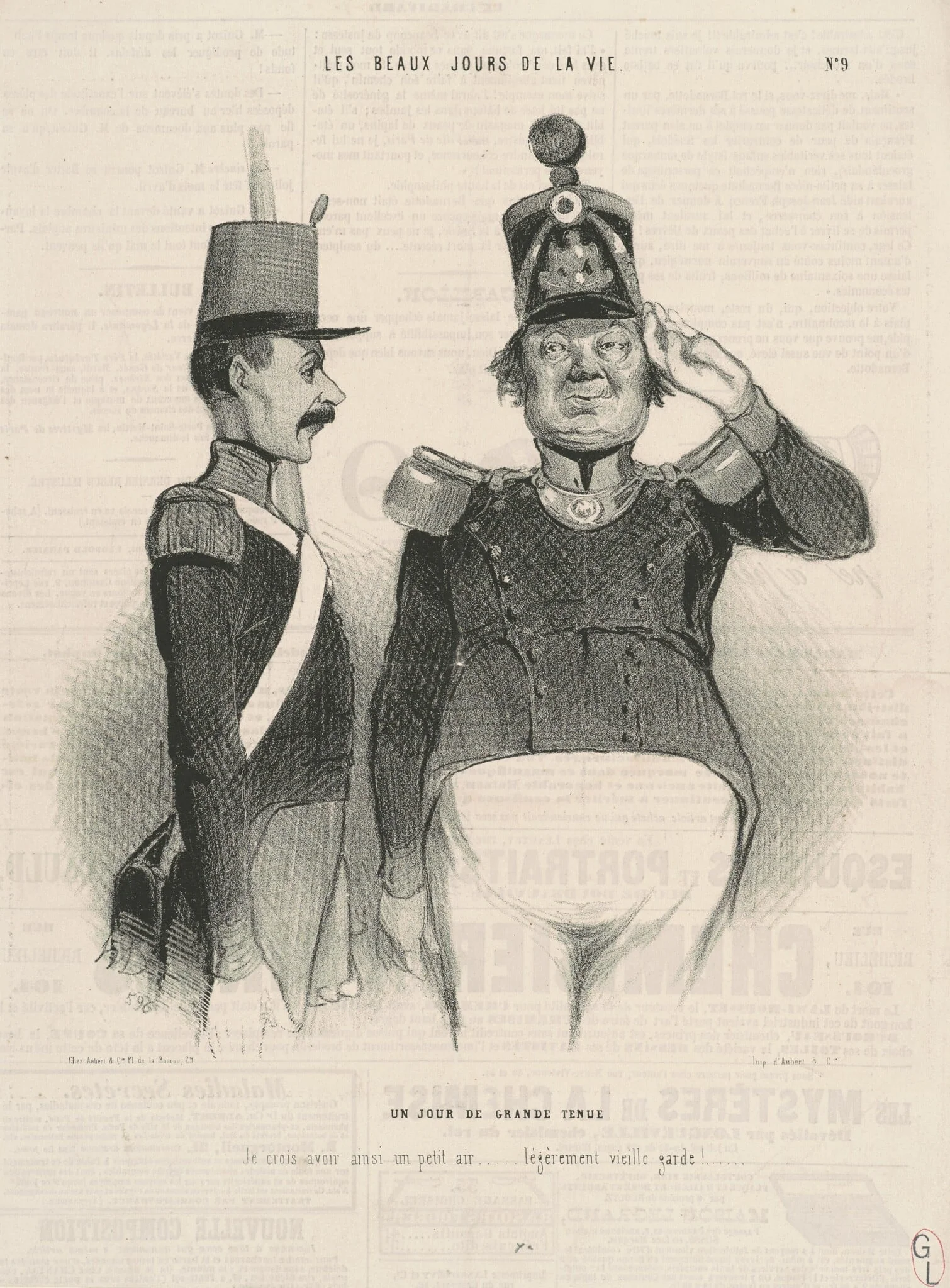 Un jour de grande tenue, detail