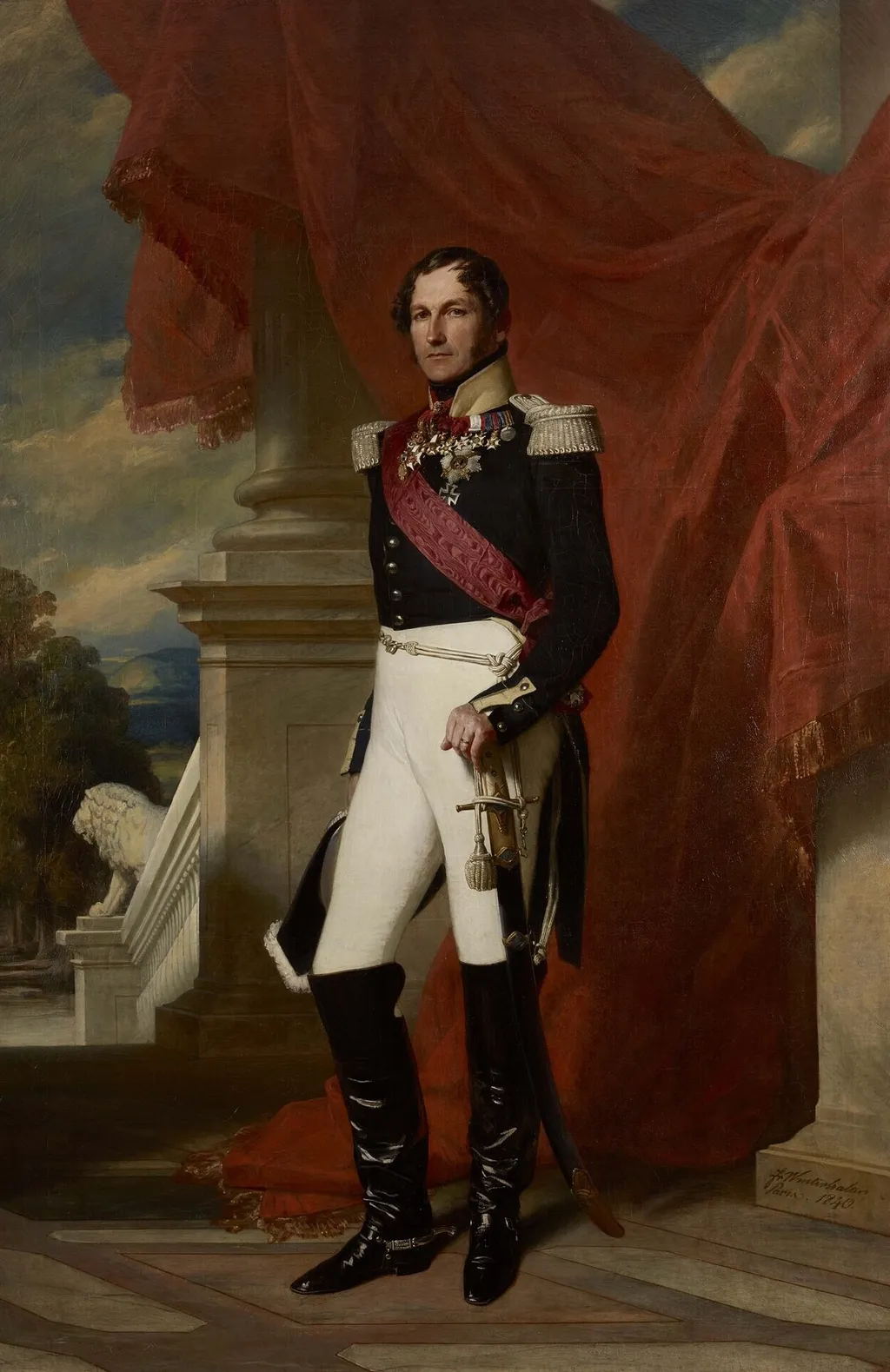 Leopold I, King of the Belgians, by Franz Xaver Winterhalter, oil, 1840