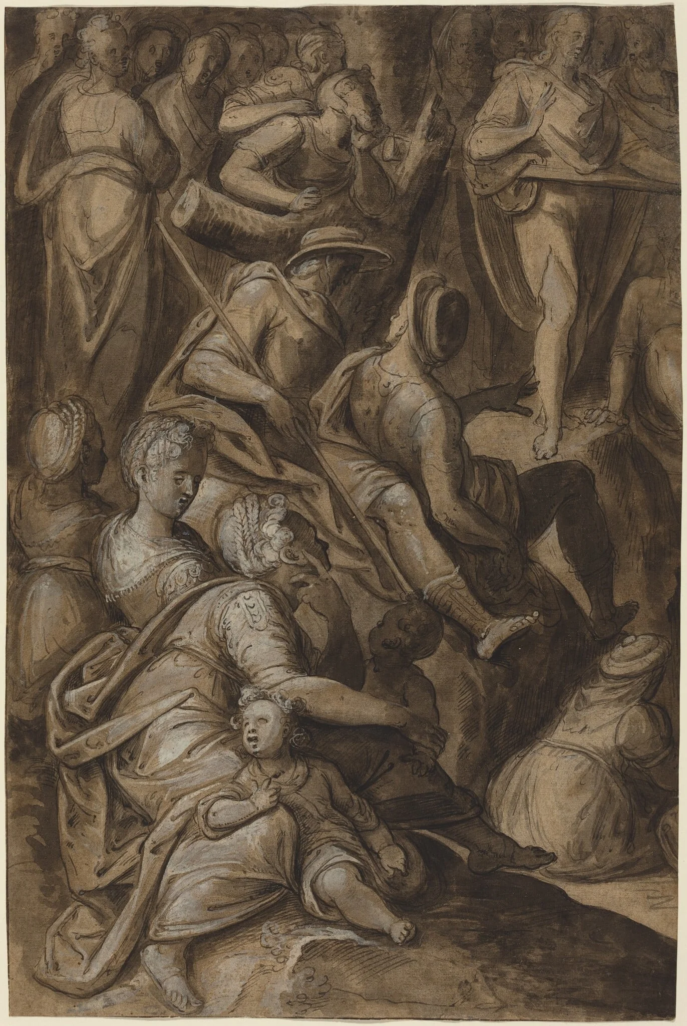 Saint John Preaching, detail