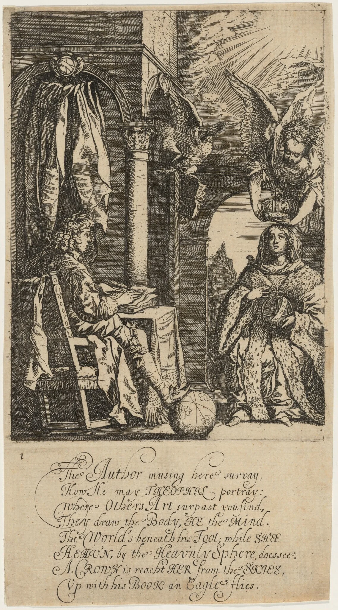 Illustration for Edward Benlowes, Theophila, detail