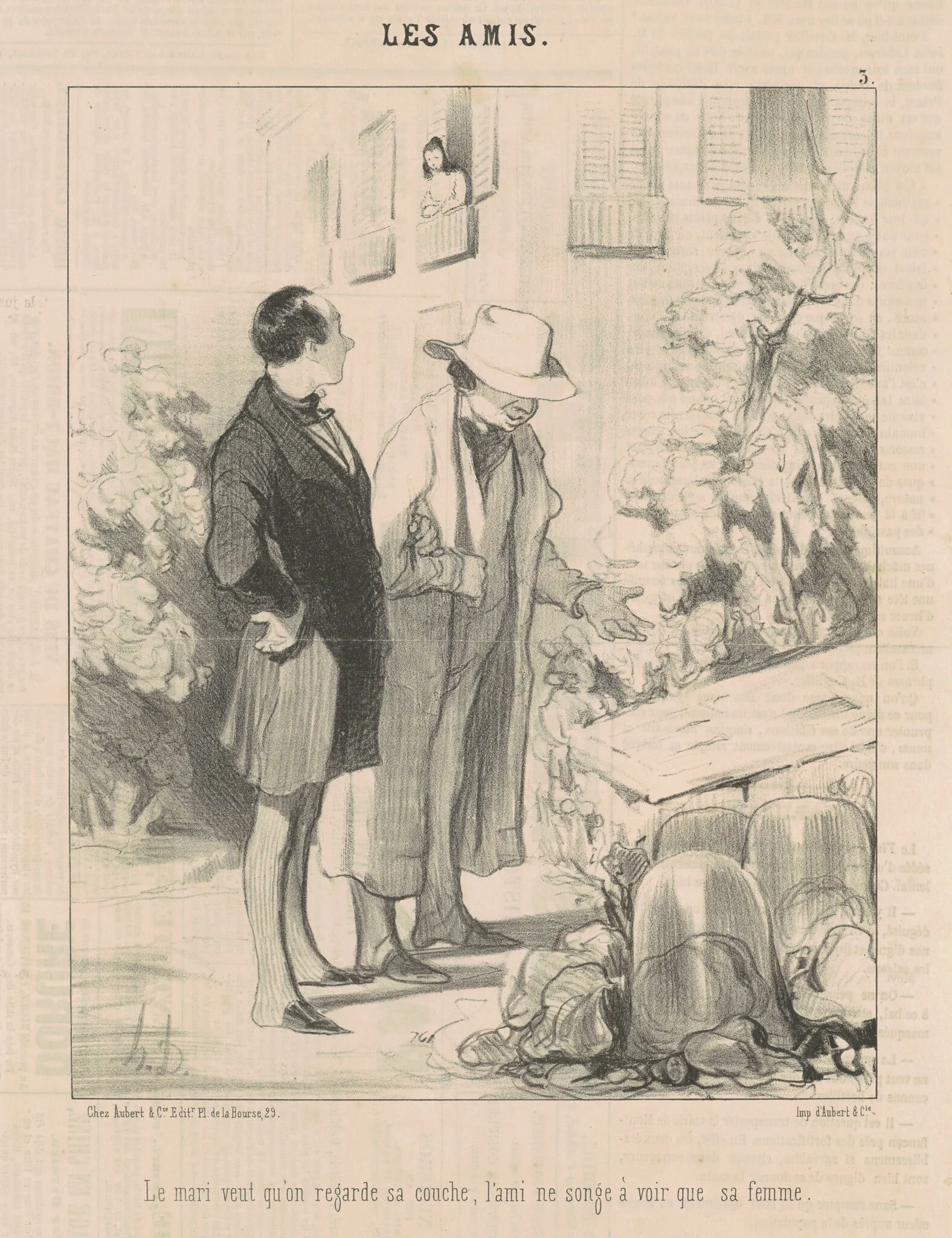 Le mari veut qu'on regarde sa couche ..., detail