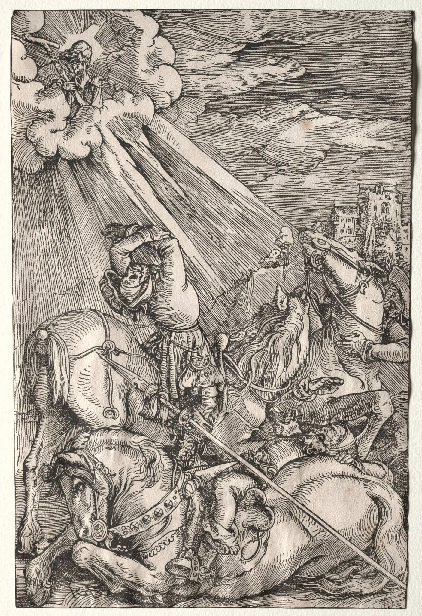 The Conversion of St. Paul, detail