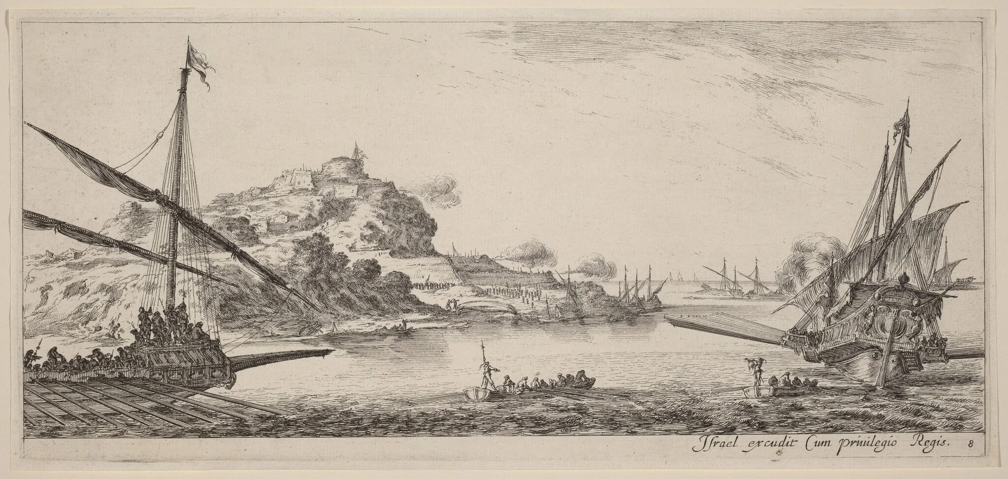 Two Galleys and their Launches, detail