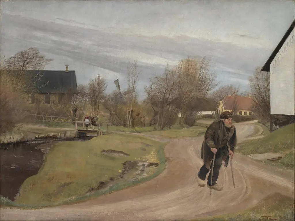 Springtime in Hals, Jutland, by Laurits Andersen Ring, oil, 1896