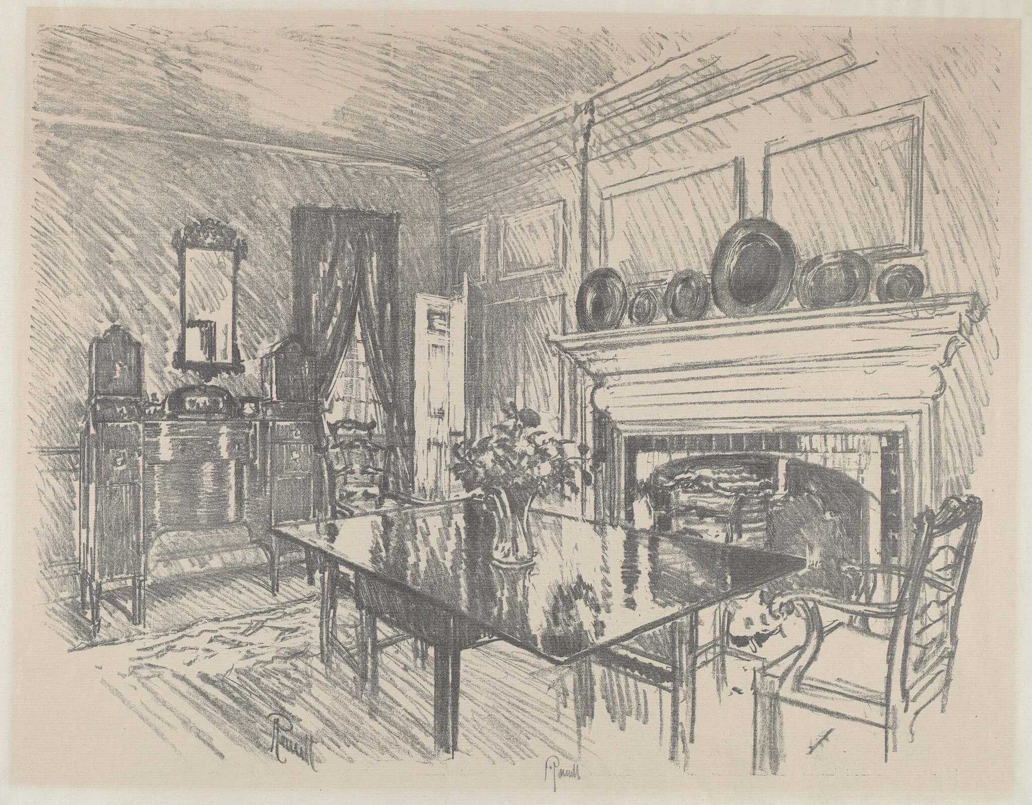 The Dining Room, Stenton, detail