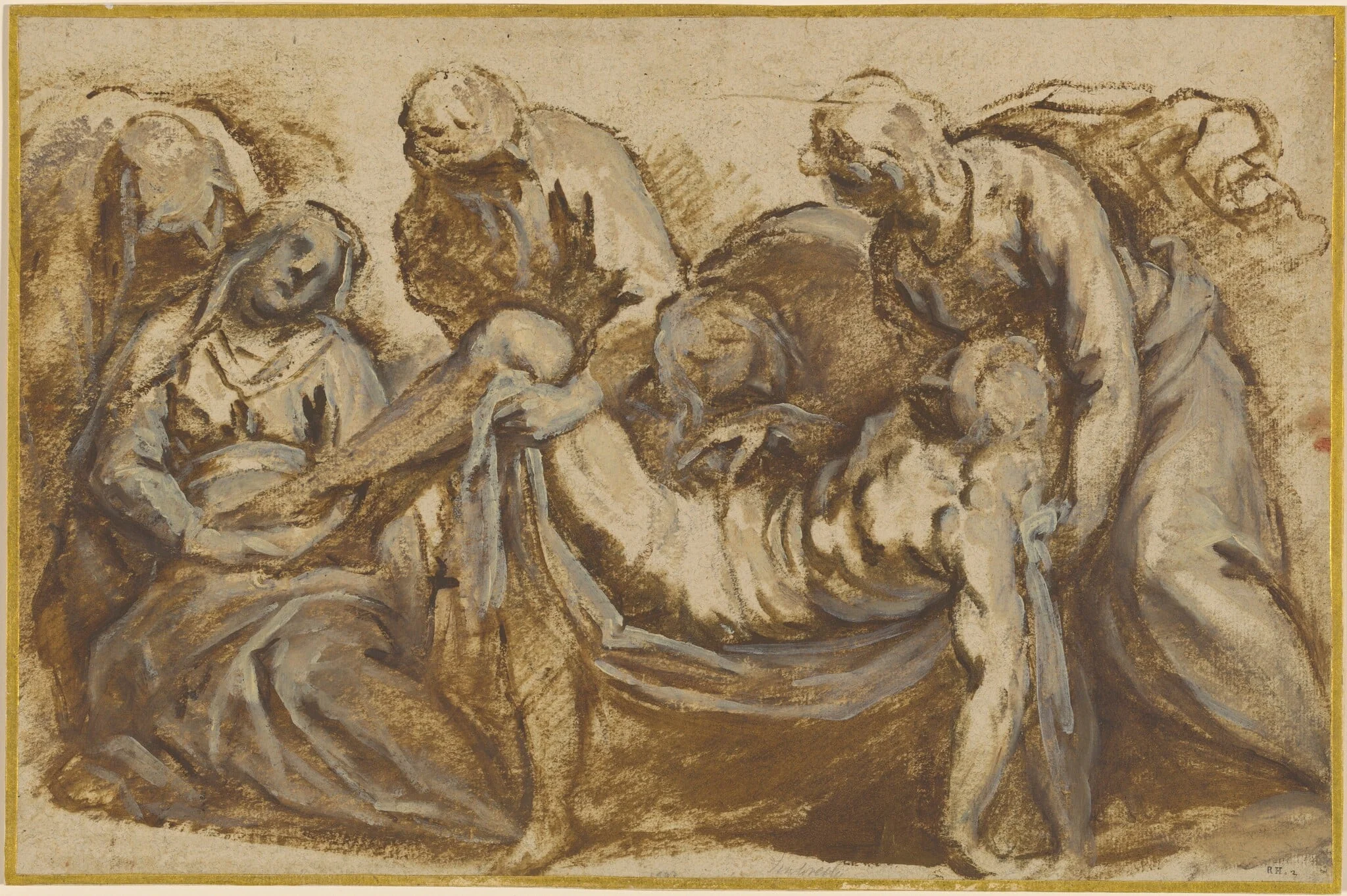 Christ Carried to the Tomb, detail