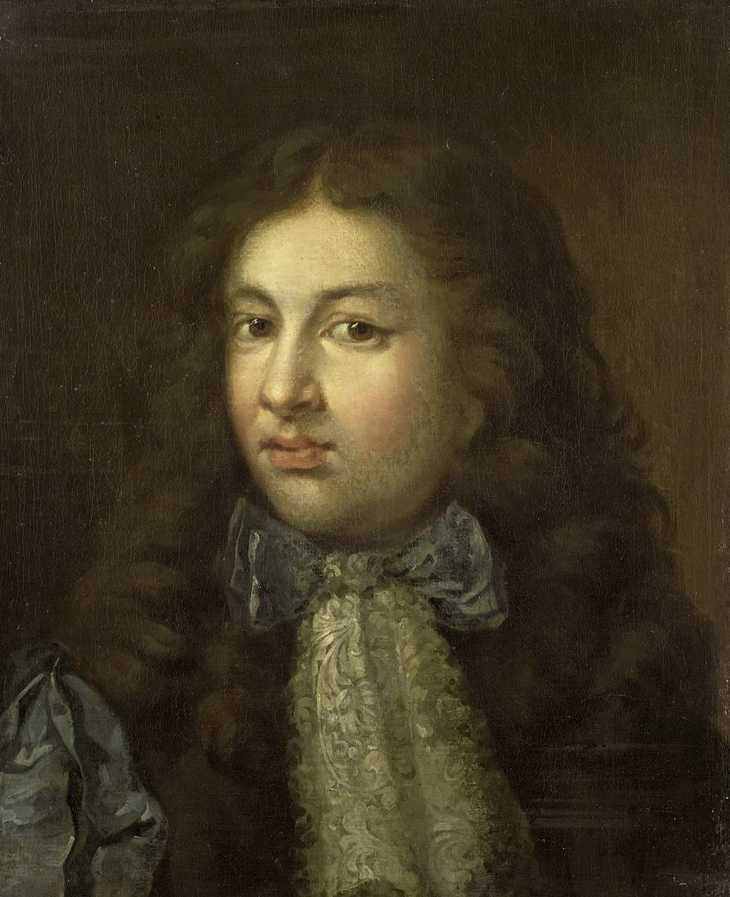Portrait of Thedoor Netscher (1661-1728), the painter's oldest son, by Caspar Netscher, oil