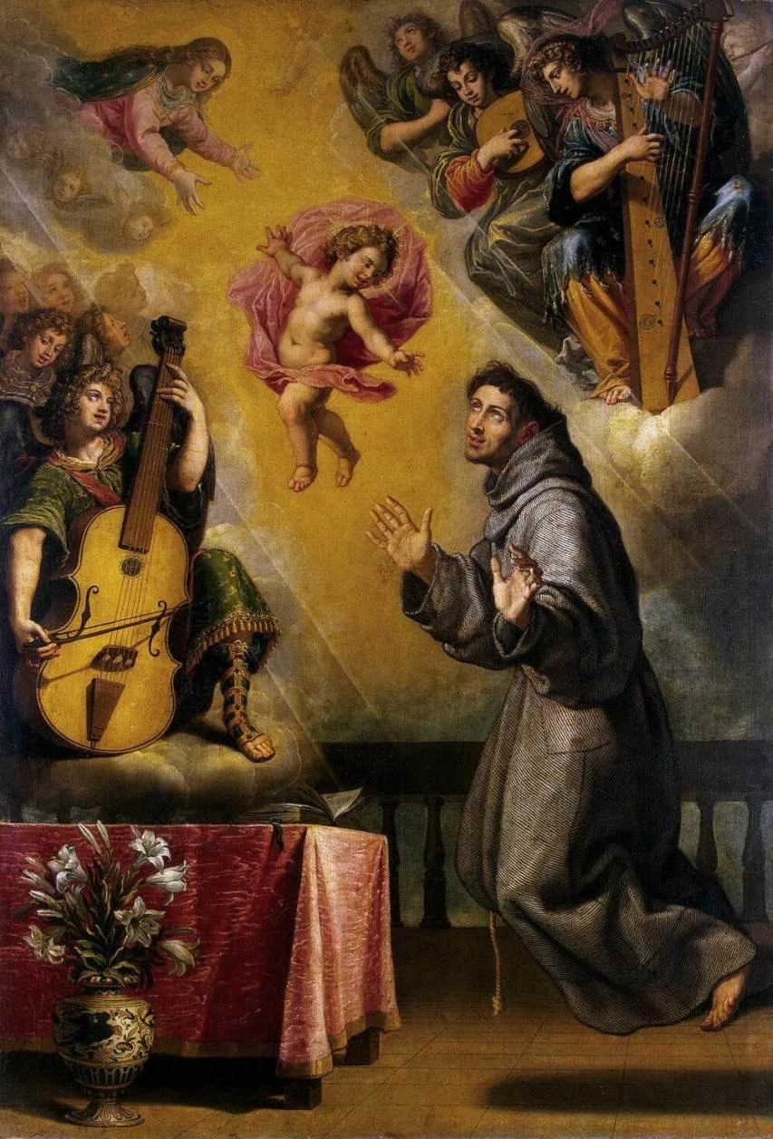 Vision of St Antony of Padua, detail