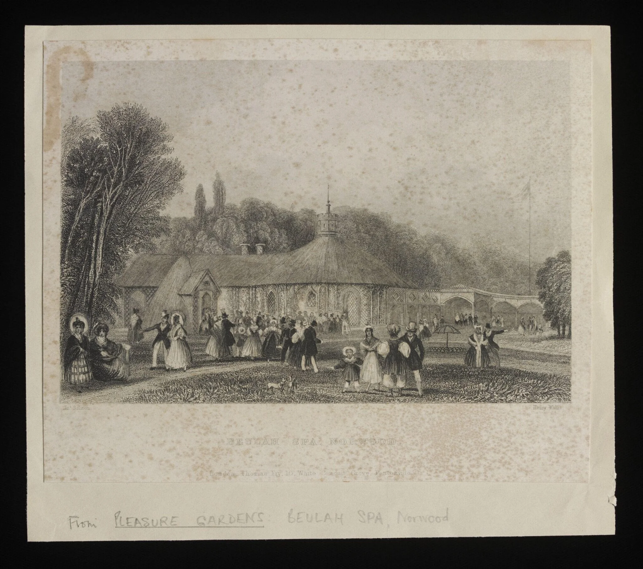 The Pleasure Gardens at Beulah Spa, detail