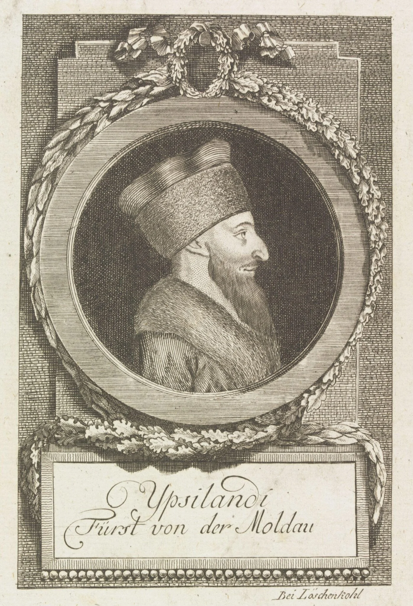 Ypsilandi Fürst von der Moldau, detail