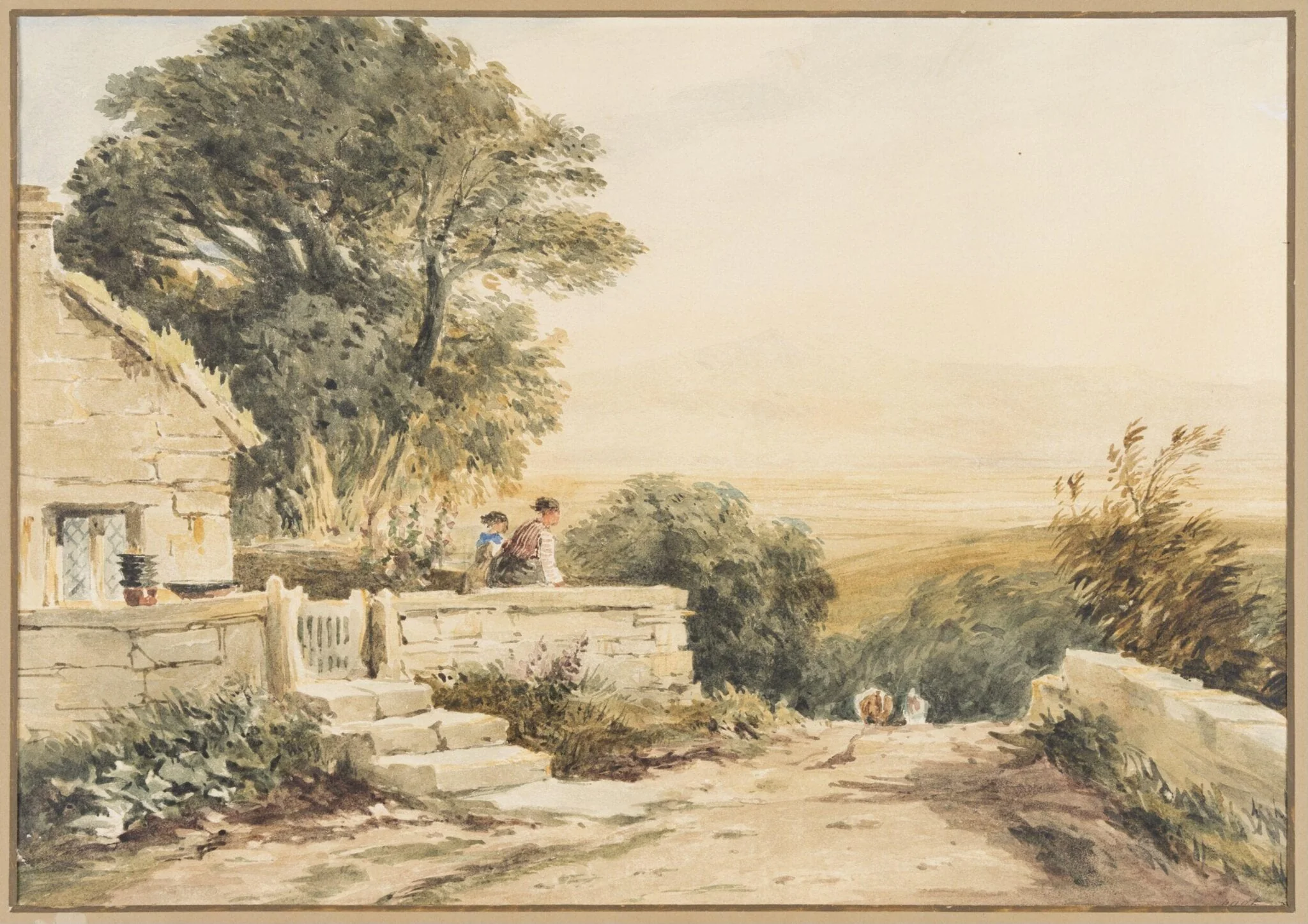 A Welsh View - Morning, detail