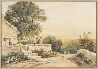 A Welsh View - Morning, by David Cox, watercolor, 1850